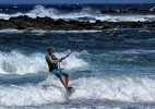 Kite Surfer am Strand von El Médano