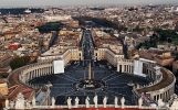 Blick über Rom von der Kuppel der Peterskirche